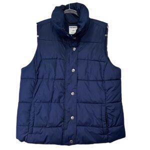 Old Navy‎ Women’s Puffy Vest Navy Blue Size Large